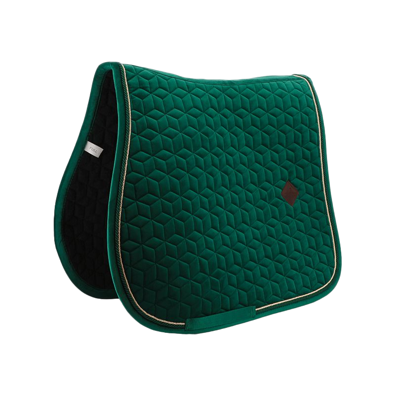 Kentucky Horsewear - Tapis de selle Velvet Jumping Vert Foncé | - Ohlala