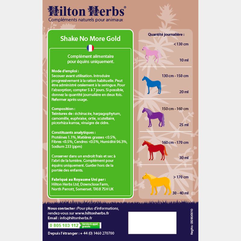Hilton Herbs - Compléments alimentaire Encencement SHAKE NO MORE 1L | - Ohlala