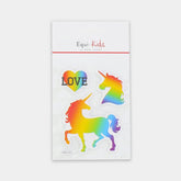Equi-kids - Stickers licorne relief love | - Ohlala