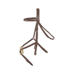 TdeT -  Bridon avec rênes Sisley muserolle croisée tabac | - Ohlala