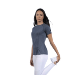 Pro Series - T-shirt manches courtes Vibration femme bleu gris | - Ohlala