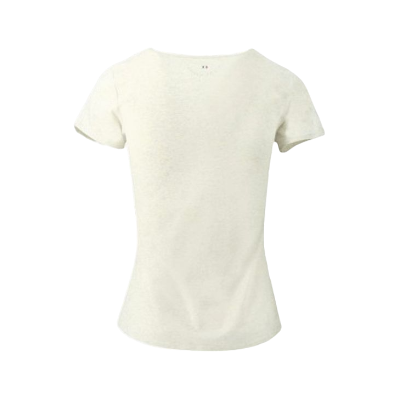 Equithème - T-shirt manches courtes femme Anna crème | - Ohlala