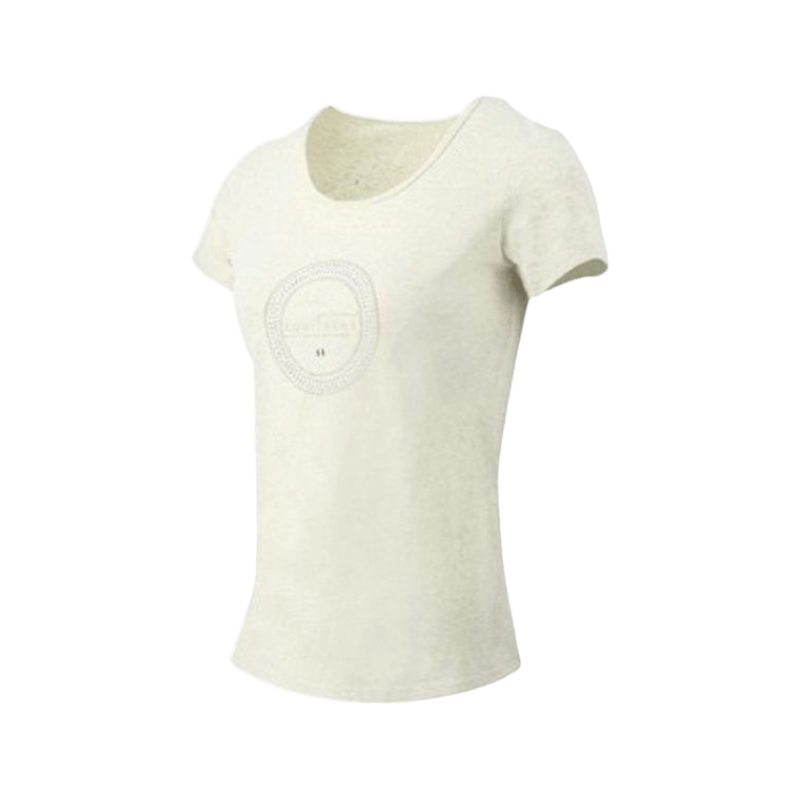 Equithème - T-shirt manches courtes femme Anna crème | - Ohlala