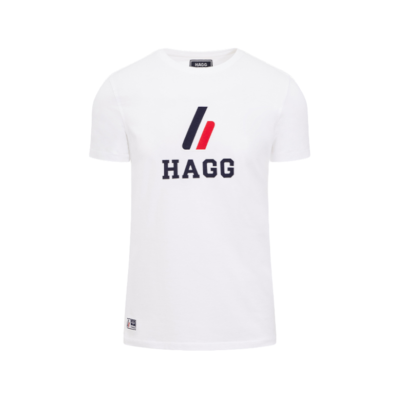 Hagg - T-shirt manches courtes homme blanc