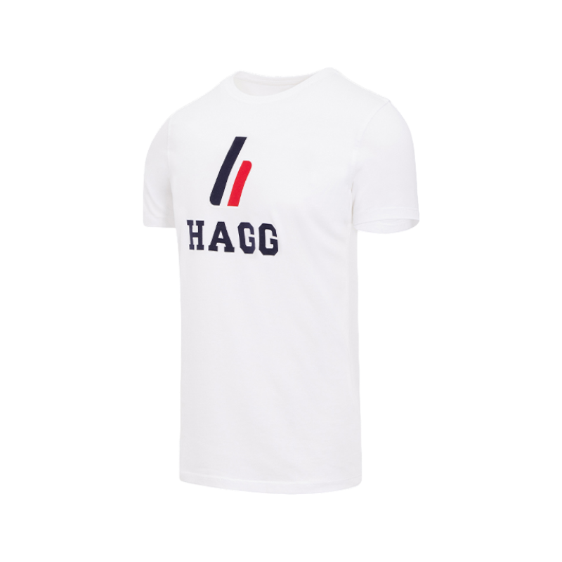 Hagg - T-shirt manches courtes homme blanc