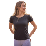 Pénélope - T-shirt manches courtes femme Techty Honey anthracite | - Ohlala