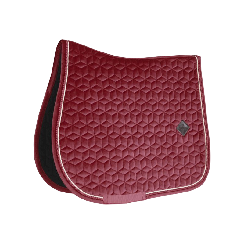 Tapis pour l'équitation en coton couleur bordeaux - Paris