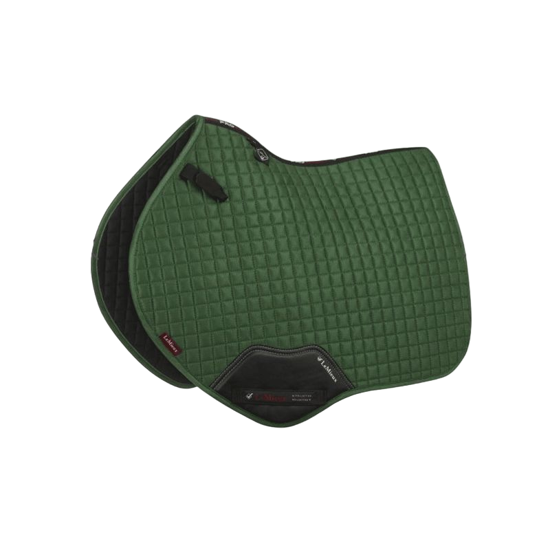 LeMieux - Tapis de selle close contact suede square vert forêt | - Ohlala