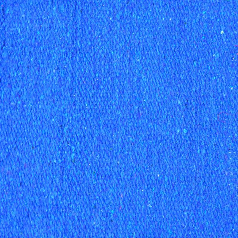 Westride - Tapis navajo coton/acrylique uni bleu roi | - Ohlala