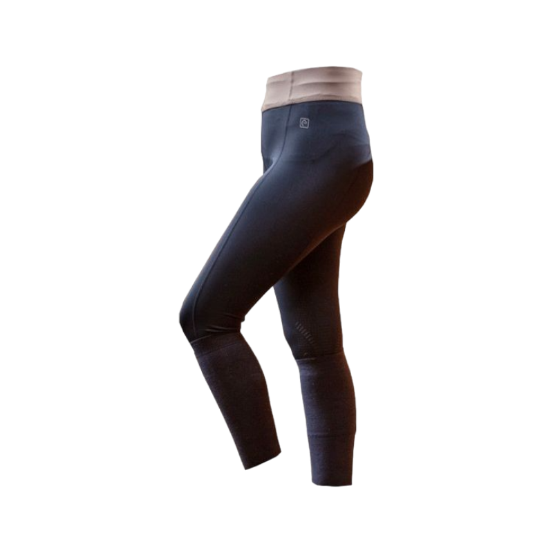 Equithème - Legging d'équitation Tea marine/ gris