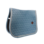 Kentucky Horsewear - Tapis de selle Velvet Jumping Bleu Ciel | - Ohlala