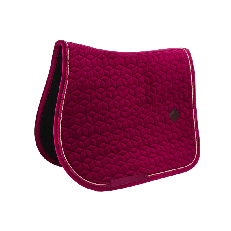 Kentucky Horsewear - Tapis de selle Velvet jumping Fuchsia | - Ohlala