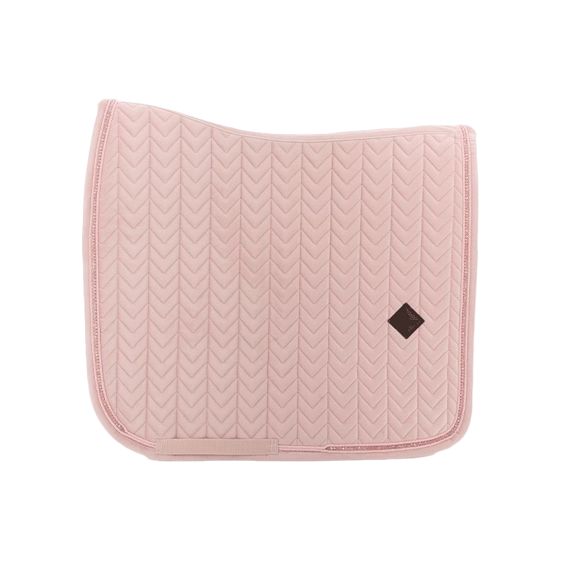 Kentucky Horsewear - Tapis de dressage Velvet Pearls rose tendre | - Ohlala