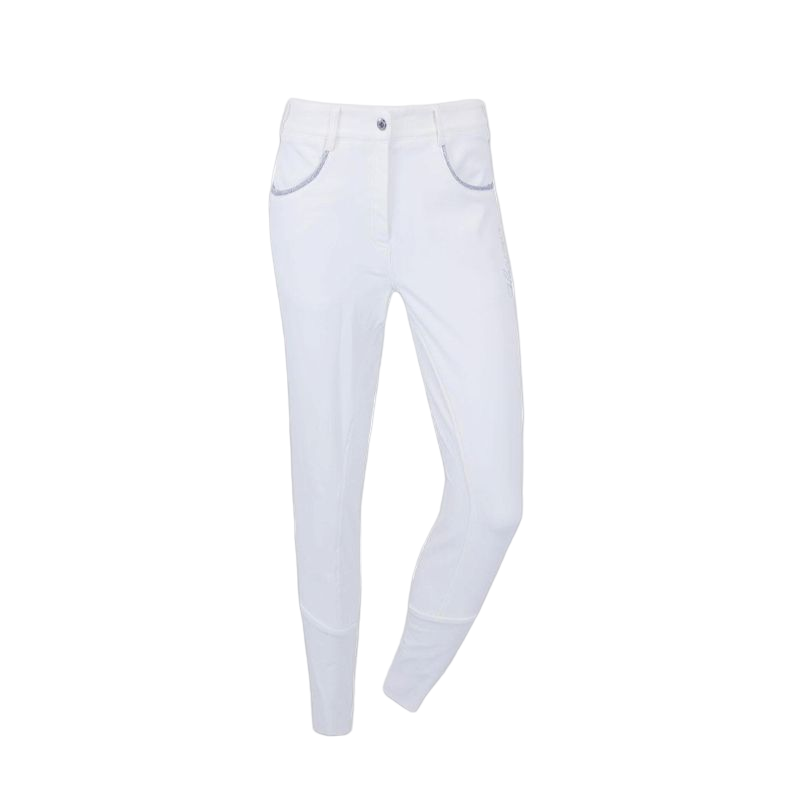 Harcour - Pantalon d'équitation femme full grip Vogue blanc | - Ohlala