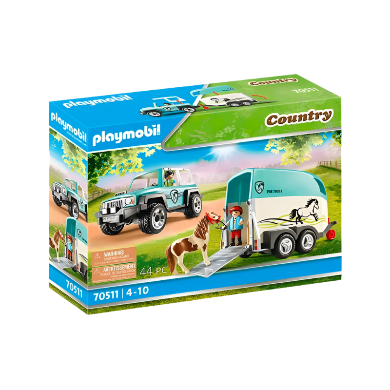 Playmobil - Voiture et van pour poney