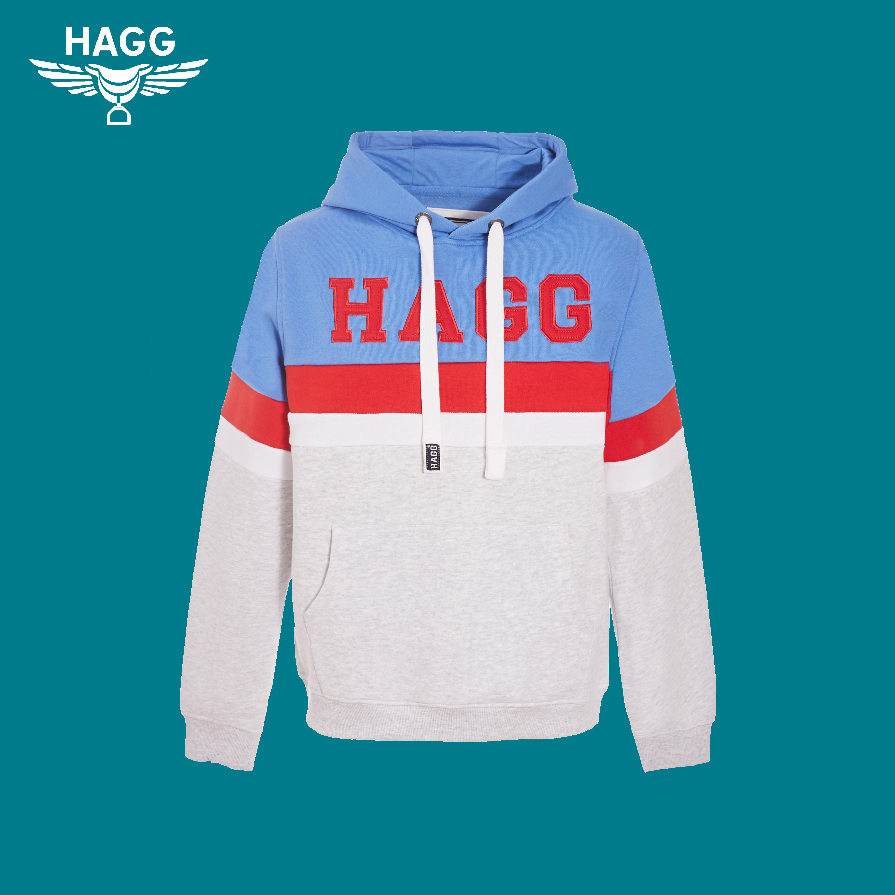 Hagg - Sweat hoodie à capuche Bleu | - Ohlala