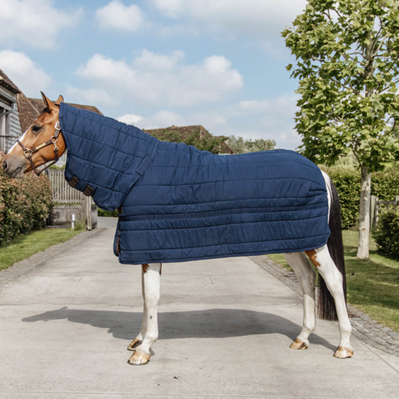 Kentucky Horsewear - Sous-couverture Skin friendly avec couvre-cou marine 150 gr | - Ohlala