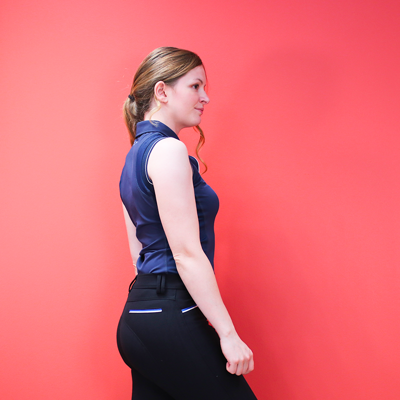 IECCP Haut de sport pour femme avec fermeture éclair - Deux poches