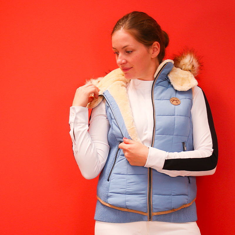 Doudoune rouge discount sans manche femme