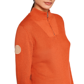 Cavalleria Toscana - Pull manches longues femme demi zip tricot sunset dream | - Ohlala