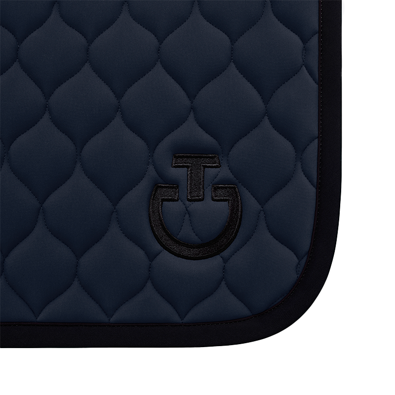 Cavalleria Toscana - Tapis de selle Circular Quilted Jersey marine | - Ohlala