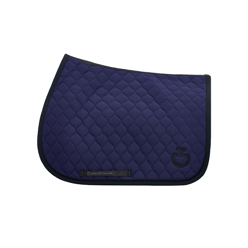 Cavalleria Toscana - Tapis de selle Circular Quilted Jersey midnight blue | - Ohlala