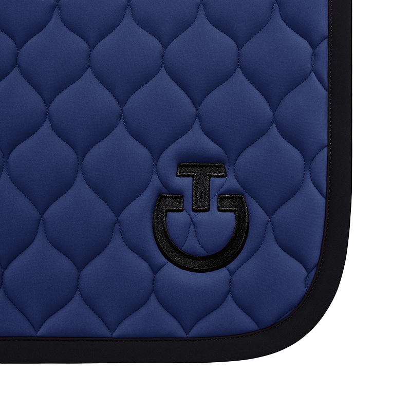 Cavalleria Toscana - Tapis de selle Circular Quilted Jersey midnight blue | - Ohlala