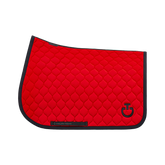 Cavalleria Toscana - Tapis de selle Circular Quilted Jersey rouge coquelicot | - Ohlala