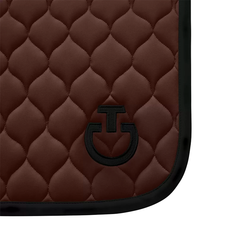 Cavalleria Toscana - Tapis de dressage Circular Quilted Jersey marron | - Ohlala