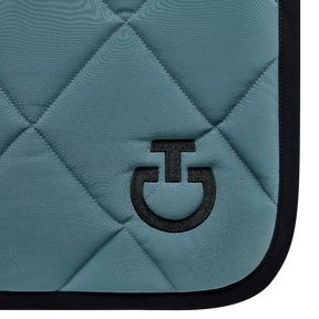 Cavalleria Toscana - Tapis de selle Diamond Quilted Jersey peacook green | - Ohlala