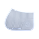 Cavalleria Toscana - Tapis de selle Double Orbit Wave Quilted light grey et blanc | - Ohlala