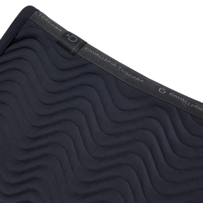 Cavalleria Toscana - Tapis de selle Double Orbit Wave Quilted marine | - Ohlala