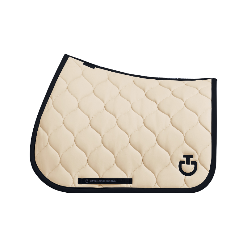Cavalleria Toscana - Tapis de selle New Circular Quilted Jersey champagne | - Ohlala
