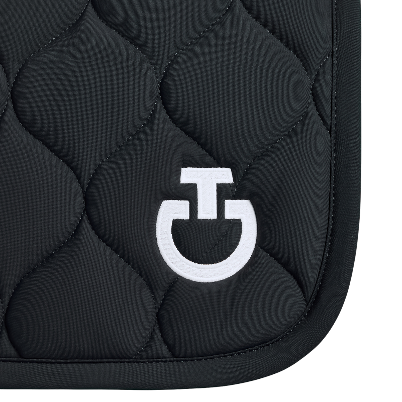 Cavalleria Toscana - Tapis de selle New Circular Quilted Jersey noir | - Ohlala