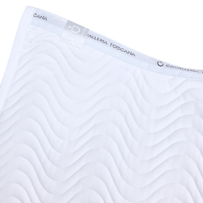 Cavalleria Toscana - Tapis de dressage Double Orbit Wave Quilted blanc | - Ohlala
