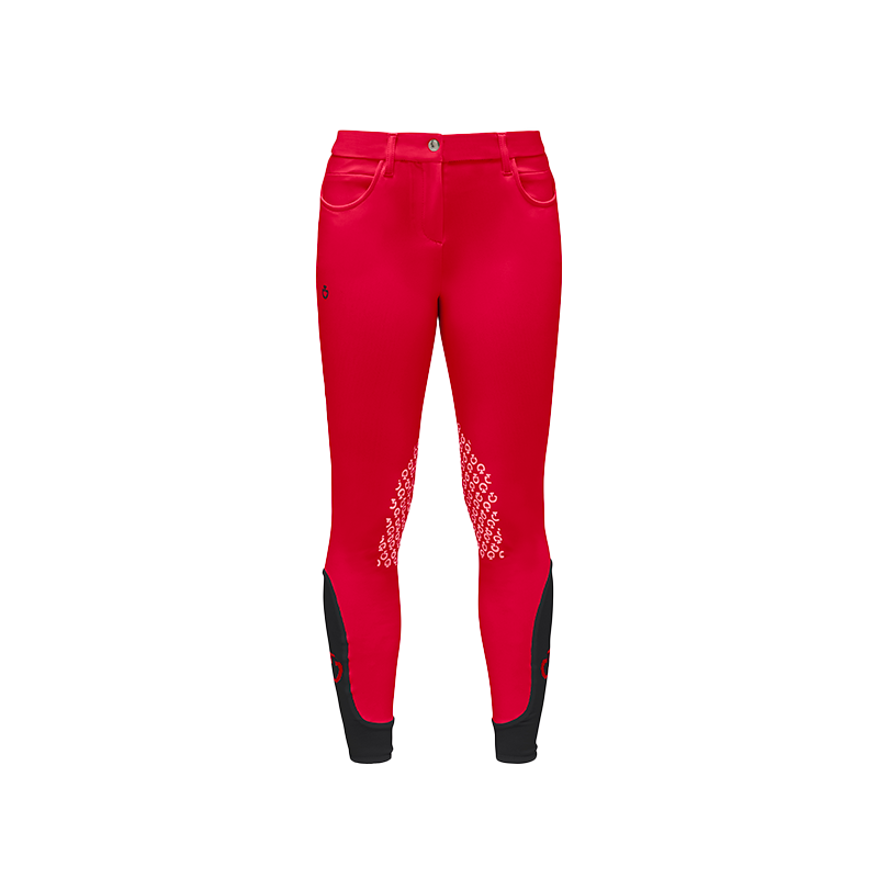 Cavalleria Toscana - Pantalon d'équitation fille Color Grip rouge | - Ohlala