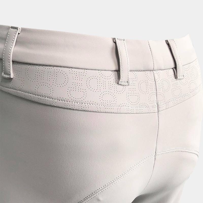 Cavalleria Toscana - Pantalon d'équitation femme micro-perforé blanc | - Ohlala