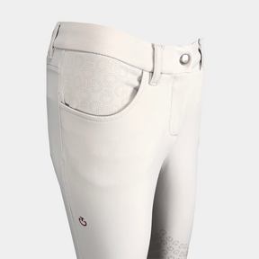 Cavalleria Toscana - Pantalon d'équitation femme micro-perforé blanc | - Ohlala