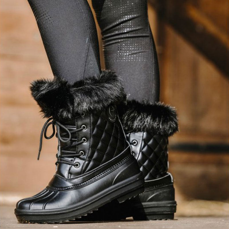 Boots hiver je t aime noir Equitheme OHLALA