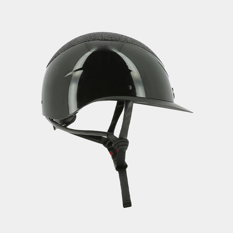 Equithème - Casque d'équitation Wings noir brillant lamé | - Ohlala