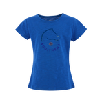 Equithème - T-shirt à manches courtes enfant Claire bleu monaco | - Ohlala