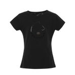 Equithème - T-shirt à manches courtes enfant Claire noir | - Ohlala