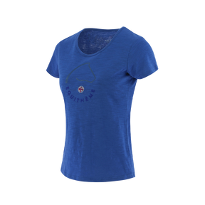 Equithème - T-shirt à manches courtes femme Claire bleu monaco | - Ohlala