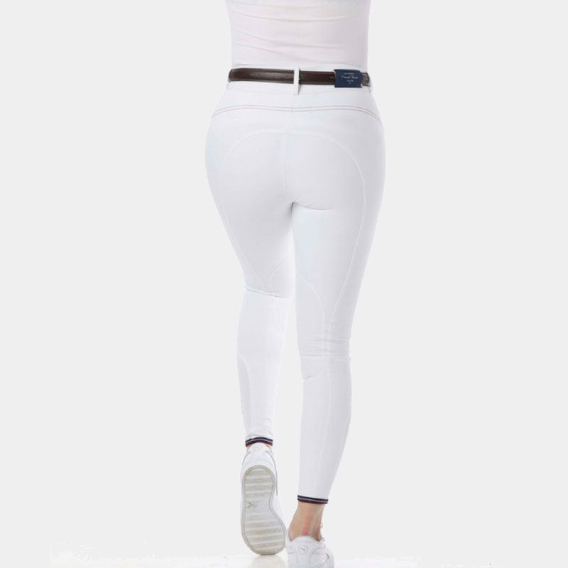 Equithème - Pantalon d'équitation femme Yolande blanc | - Ohlala