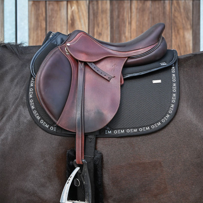 GEM - Tapis de selle Mesh grip noir/ siver | - Ohlala