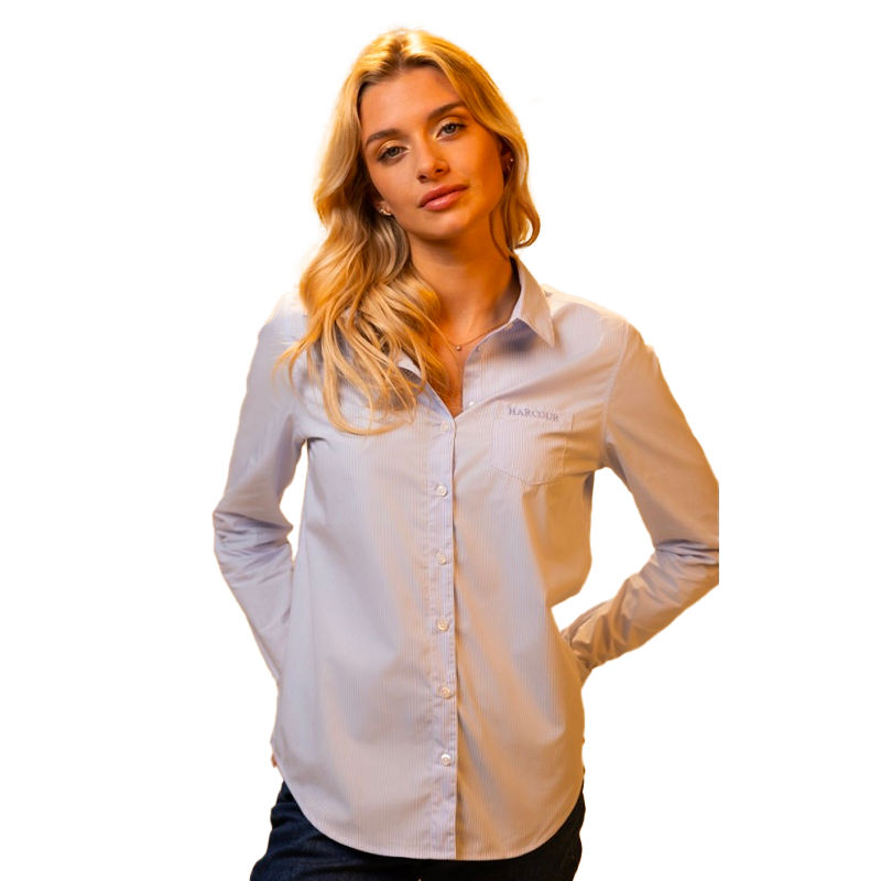 Harcour - Chemise manches longues casual femme Swany rayé | - Ohlala