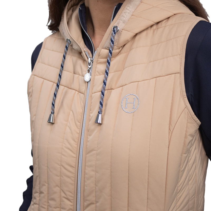 Harcour - Gilet sans manches femme Berty sable | - Ohlala