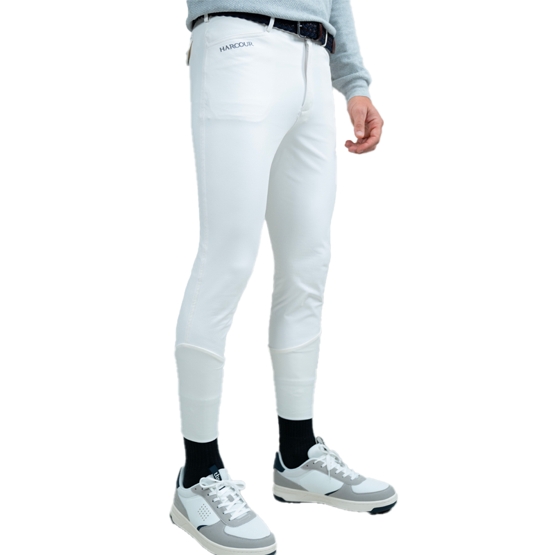 Harcour - Pantalon d'équitation homme fix system grip Costaso blanc | - Ohlala