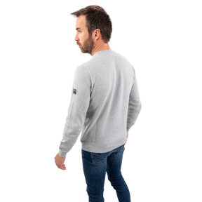 Harcour - Pullover manches longues homme casual Paul gris chiné | - Ohlala