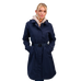 Harcour - Lange dames trenchcoat Tweeta marine | - Ohlala
